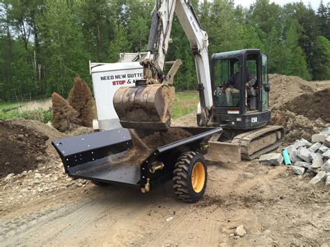 mini digger with trailer|dump trailer for mini excavator.